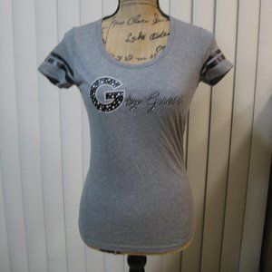 NWT Guess logo gray graphic tee t shirt top XS extra small